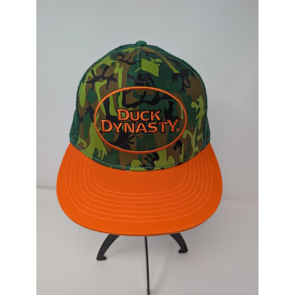 Duck‎ Dynasty 2014 Camo Orange Hunter Flat Brim Snapback Hat Men's A&E